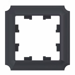 ATLASDESIGN ANTIQUE 1-постовая рамка, КАРБОН