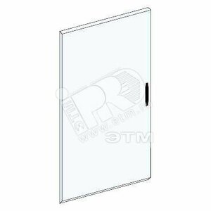 Дверь комплектного шкафа непрозрачная 550мм 4ряда