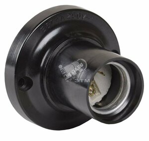 Патрон потолочный Е27 карболитовый черный (EPK12-04-01-K01)