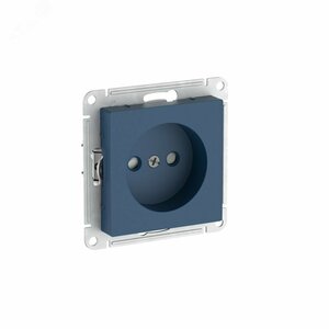 ATLASDESIGN РОЗЕТКА без заземления со шторками, 16А, быстрозажимные клеммы, АКВАМАРИН