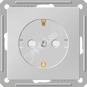 W59 Розетка скрытая с заземлением в рамку  белая