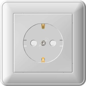 W59 Розетка скрытая с заземлением  белая