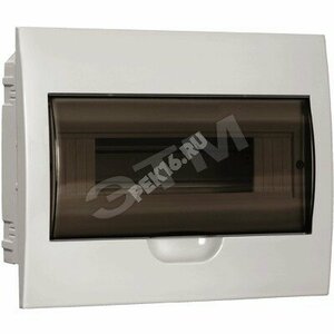 Щит распределительный встраиваемый ЩРв-П-12 IP41 пластиковый белый прозрачная дверь