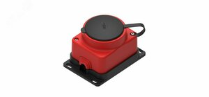 MultiSet Розетка 2К+З открытой установки каучуковая 16А/250В IP44 Красная