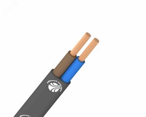 Шнур ШВВП 2х0.75 черный ТРТС