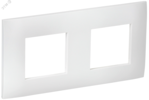 SKANDY Рамка 2-местная SK-F02W арктический белый IEK