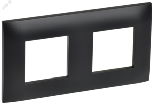 SKANDY Рамка 2-местная SK-F02Bl черный IEK