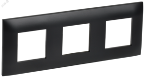 SKANDY Рамка 3-местная SK-F03Bl черный IEK