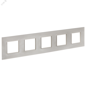 SKANDY Рамка 5-местная SK-F25Sh стекло шампань IEK