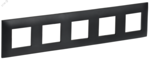 SKANDY Рамка 5-местная SK-F05Bl черный IEK