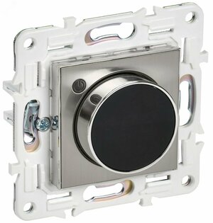 SKANDY Термостат электронный с индикацией SK-T01N никель IEK