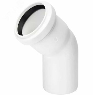 Отвод для бесшумной канализации 58×45 (50х45) град.