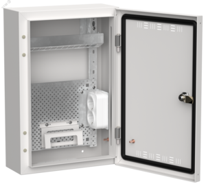 TITAN 5 Корпус мультимедиа ЩРн-24 (1х24) 460х310х140мм IP30 белый IEK