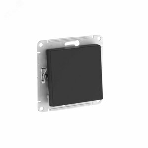 ATLASDESIGN 1-клавишный ВЫКЛЮЧАТЕЛЬ, сх.1, 10АХ, быстрозажимные клеммы, КАРБОН