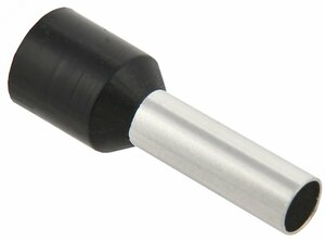 Наконечник кабельный НШвИ 6-12 черный Е6012 (100шт)