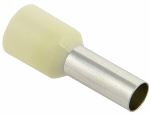 Наконечник-гильза Е10-12 10мм2 слоновая кость (20шт)