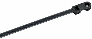 Хомут P6.6 с винтовым креплением черный 4.8х300мм 100шт/упак IEK