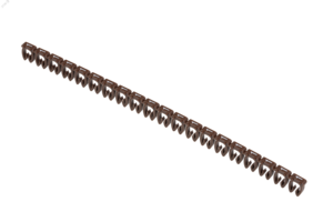 Маркер открытого типа KE 4-6мм2 символ ‘1’ (500шт/упак) IEK