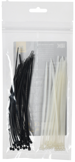 Набор хомутов 2,5х150 (25б. 25ч) (50шт/упак)