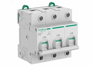 Автоматический выключатель (АВ) 27мм C 125A 3P 10 kA 400В Systeme9