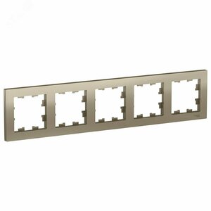 Рамка пятипостовая ATLASDESIGN универсальная шампань