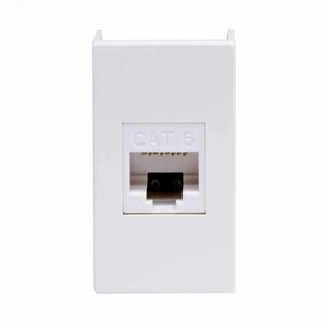 VIVA Розетка компьютерная RJ45 категория 6 1 модуль белая