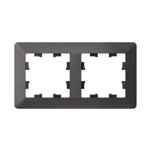 ATLASDESIGN AIR 2-постовая РАМКА, БАЗАЛЬТ/дымчатый черный