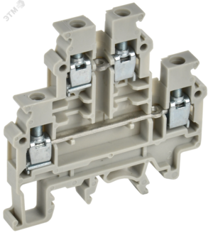 Колодка клеммная CTS-ML 2 ур. 4мм2 серая IEK