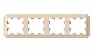 ATLASDESIGN ANTIQUE 4-постовая рамка, универсальная, ПЕСОЧНЫЙ