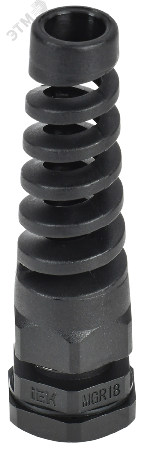 Сальник MGR 18 с гибким отводом d=5-10мм IP68 черный IEK