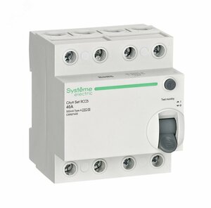 City9 Set Селективный выключатель дифференциального тока (ВДТ/УЗО) 40А 4P 300мА A-S 400В