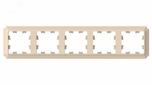 ATLASDESIGN ANTIQUE 5-постовая рамка, универсальная, ПЕСОЧНЫЙ