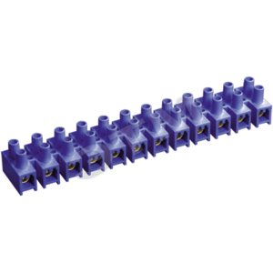 Зажим винтовой ЗВИ-5 1.5-4 мм.кв. 12пар не поддерживающий горение синий