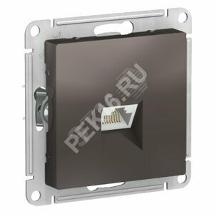 ATLASDESIGN РОЗЕТКА компьютерная RJ45, кат. 6A, механизм, МОККО