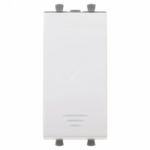 Кнопка модульная, Avanti, Белое облако, 1 модуль