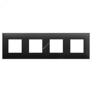 Рамка ARTLEBEDEV, Avanti, Черный матовый, 8 модулей