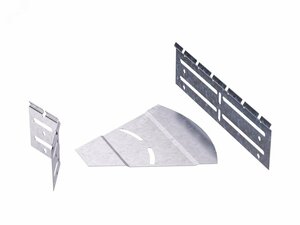 Горизонтальный изменяемый угол СРО 0-45град. 80×150, 2,0мм, цинк-ламель, в комплекте с крепежными элементами необходимыми длямонтажа