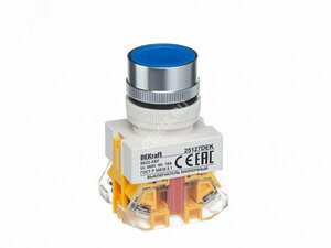 Выключатель кнопочных с фиксацией ABF 22мм синий 220В ВK-22