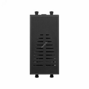 Звонок модульный, Avanti, Черный матовый, 1 модуль