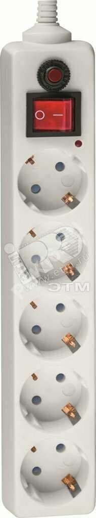 Фильтр сетевой NSP-05-180-ESC-3х0.75 5 гнезд (1.8м)