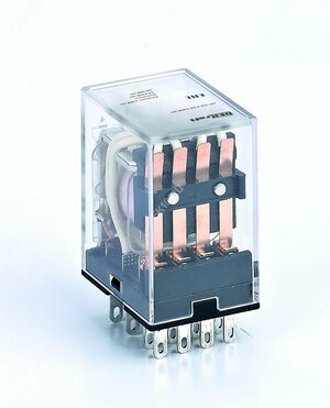 Промежуточное реле 4 конт. с LED инд. 5А 220В DC ПР-102