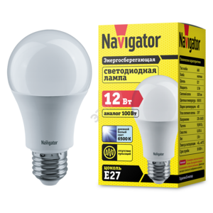 Лампа светодиодная LED 12вт Е27 дневной (20192)