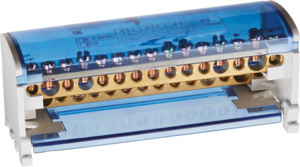 Шина нулевая на DIN-рейку в корпусе 2х15групп