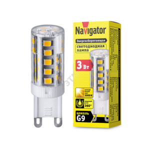 Лампа светодиодная LED 3вт 230в G9 тепло-белый капсульная (19949)