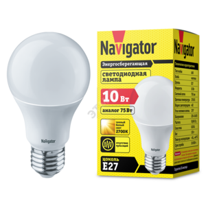 Лампа светодиодная LED 10вт Е27 теплая