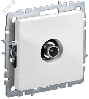 BRITE Розетка TV проходная РТВ10-0-БрБ белый