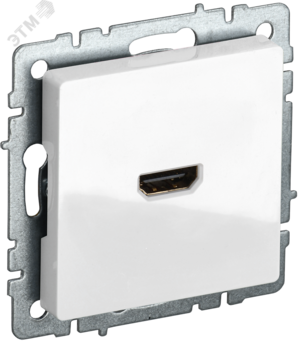 BRITE Розетка HDMI РHDMI-0-БрБ белый
