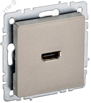 BRITE Розетка HDMI РHDMI-0-БрШ шампань