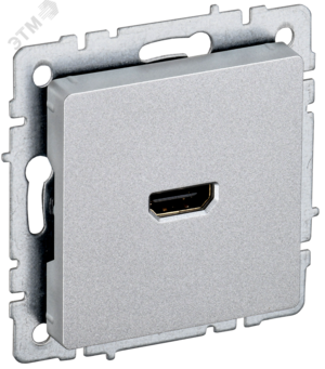 BRITE Розетка HDMI РHDMI-0-БрА алюминий