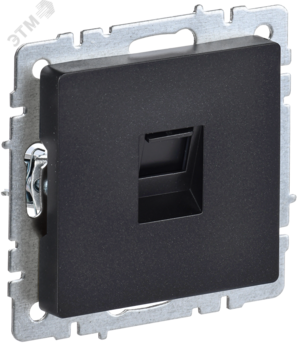 BRITE Розетка компьютерная RJ45 кат.5E РК10-БрЧ черный